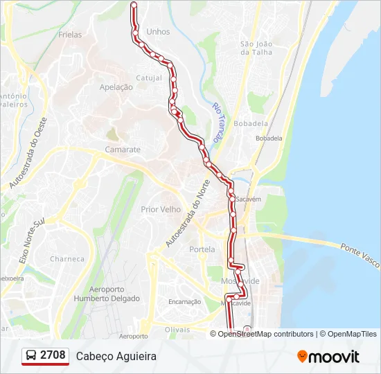 2708 Bus Line Map