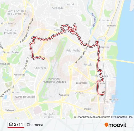 2711 Bus Line Map