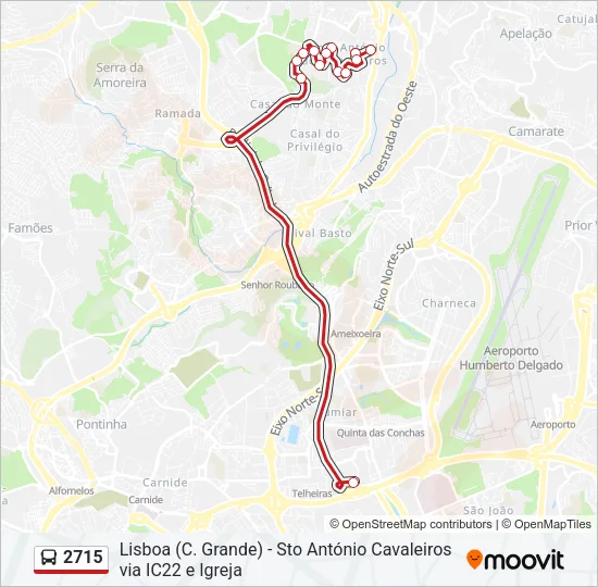 2715 Bus Line Map