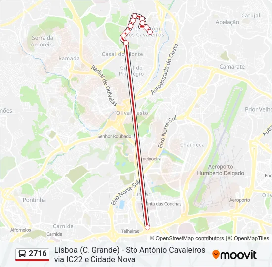 2716 Bus Line Map