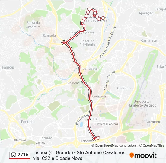 2716 Bus Line Map