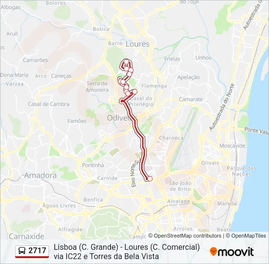 2717 Bus Line Map