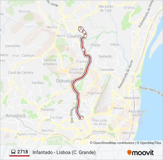 2718 Bus Line Map