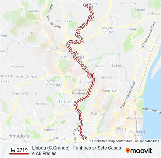 2719 Bus Line Map