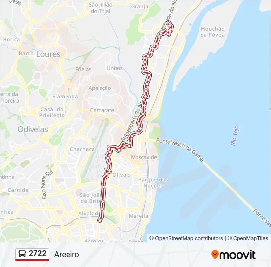 2722 Bus Line Map