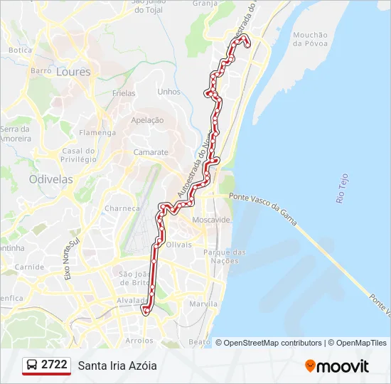 2722 Bus Line Map