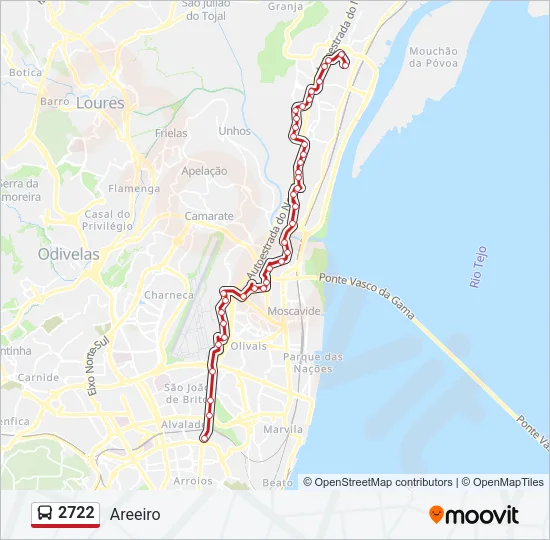 2722 Bus Line Map