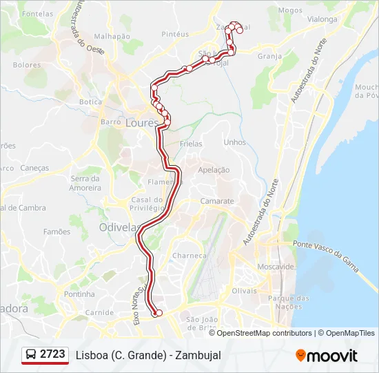 2723 Bus Line Map