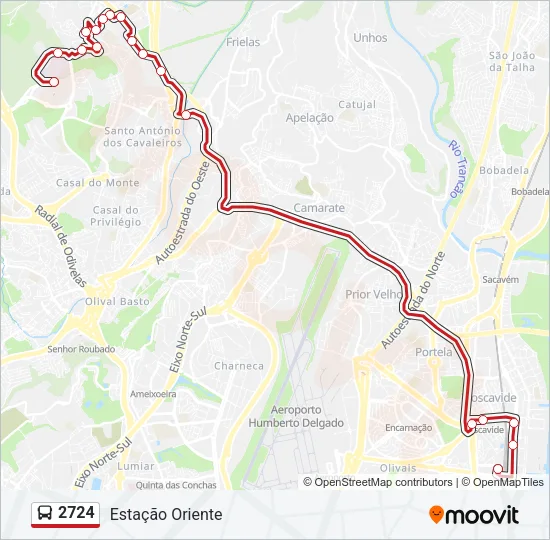 2724 Bus Line Map