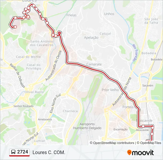 2724 Bus Line Map