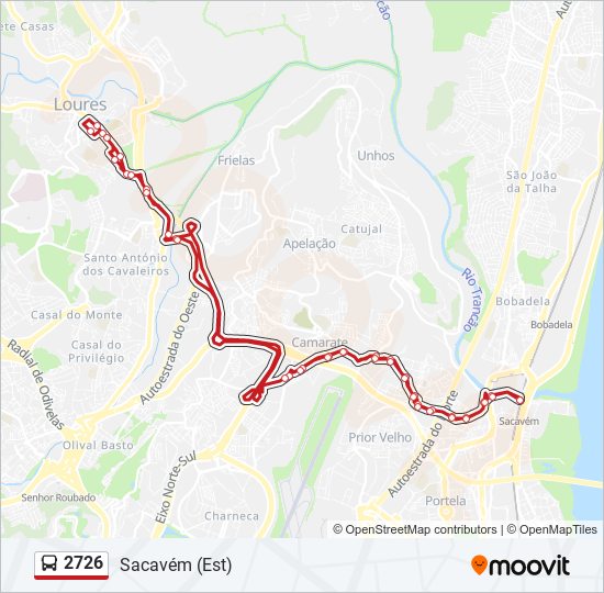 2726 bus Line Map