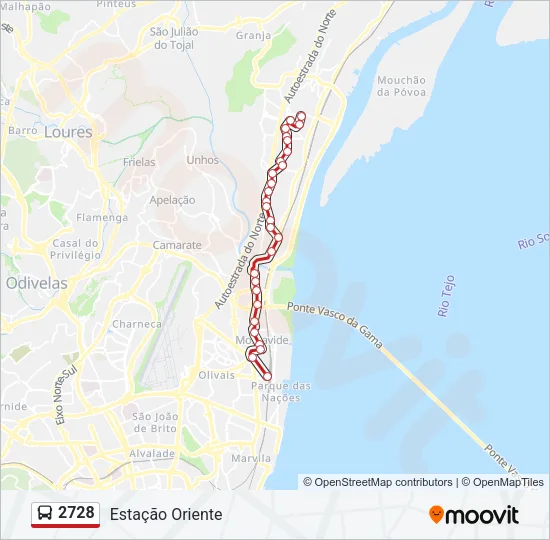 2728 Bus Line Map