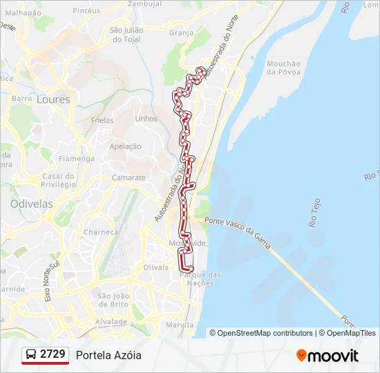 2729 Bus Line Map