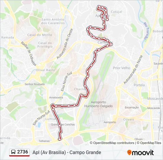 2736 Bus Line Map