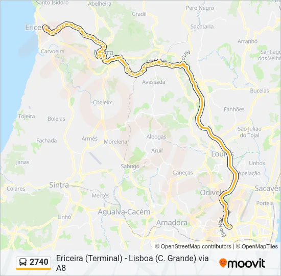2740 Bus Line Map