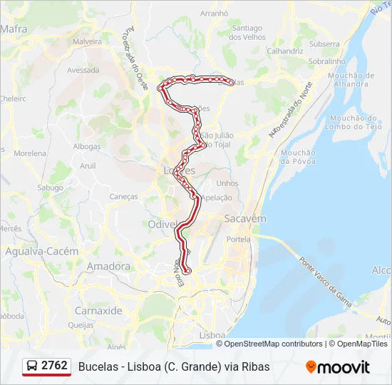 2762 Bus Line Map
