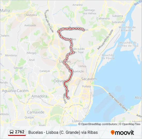 2762 Bus Line Map