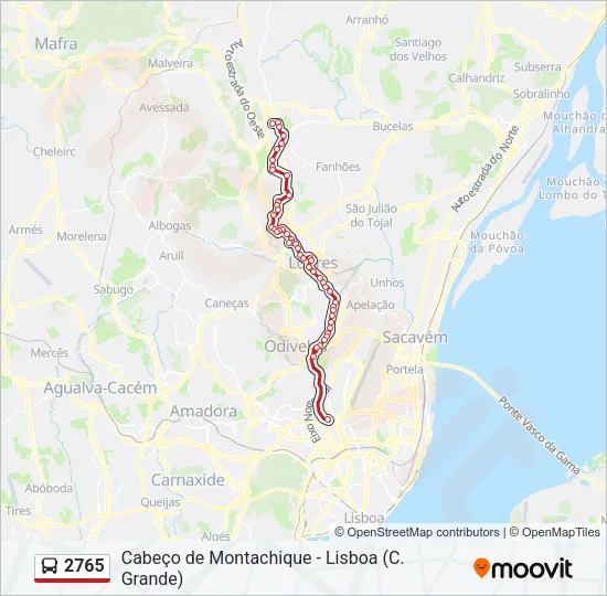 2765 Bus Line Map