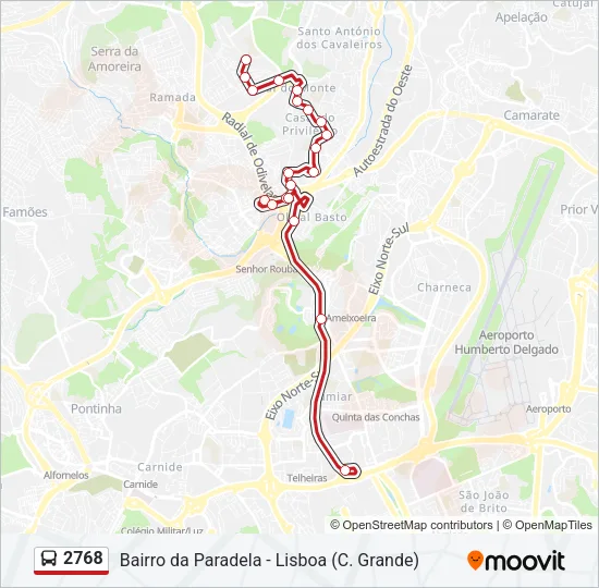 2768 Bus Line Map