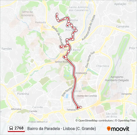 2768 Bus Line Map