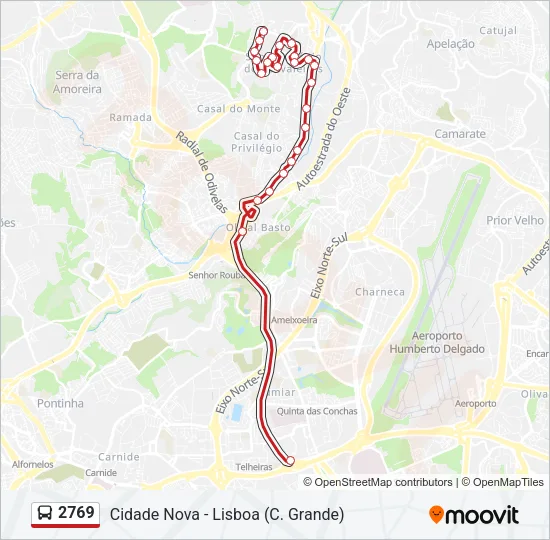 2769 Bus Line Map