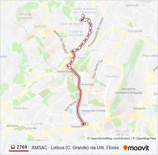 2769 Bus Line Map