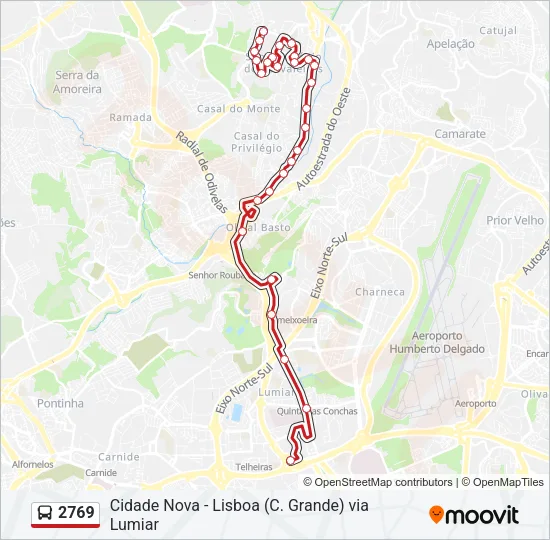 2769 Bus Line Map