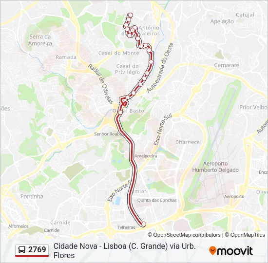 2769 Bus Line Map