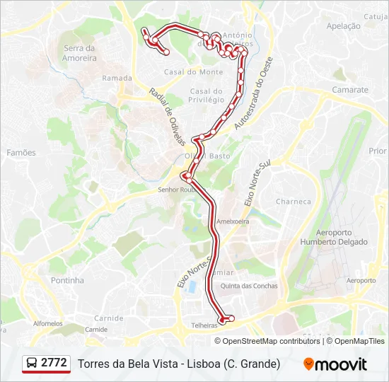 2772 Bus Line Map