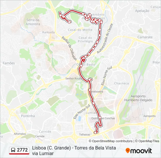 2772 Bus Line Map