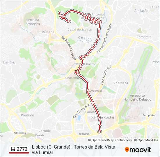 2772 Bus Line Map