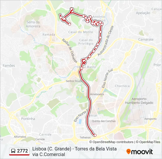 2772 Bus Line Map