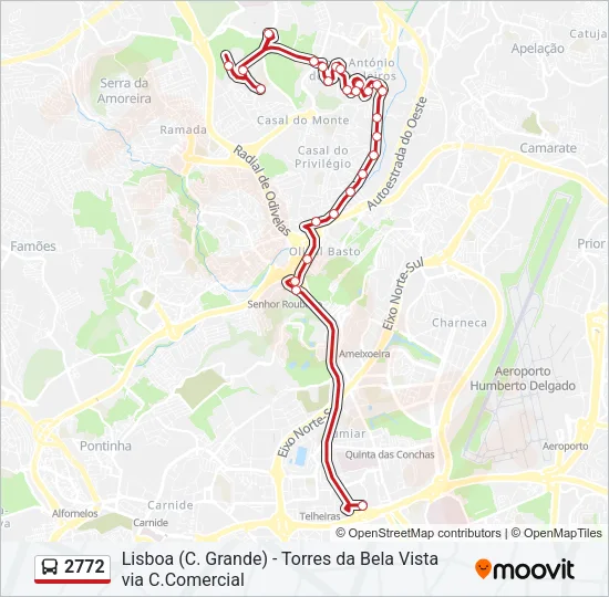 2772 Bus Line Map