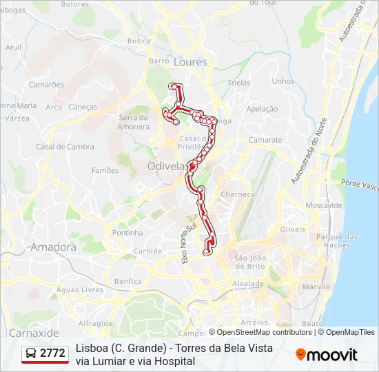 2772 Bus Line Map
