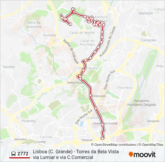 2772 Bus Line Map