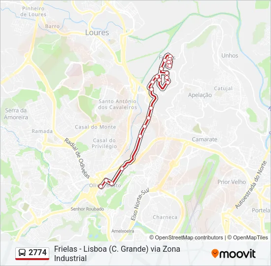 2774 Bus Line Map