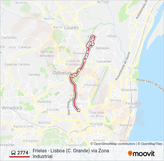 2774 Bus Line Map