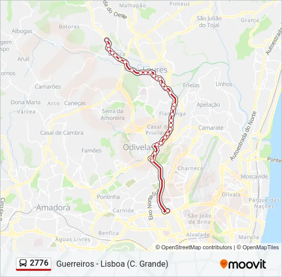 2776 Bus Line Map