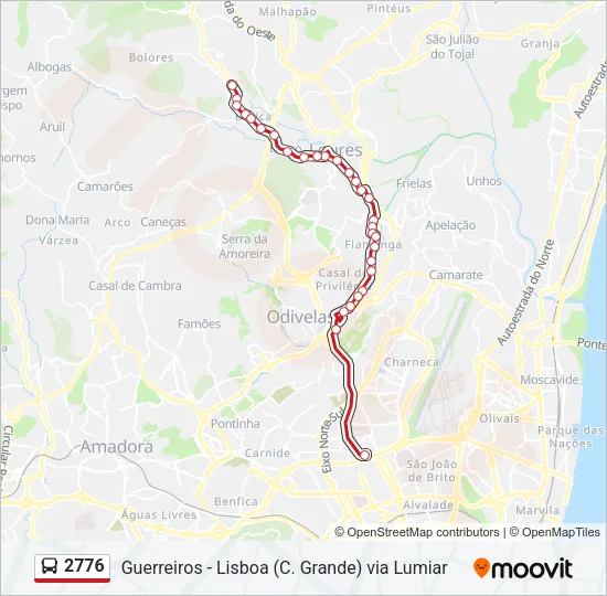 2776 Bus Line Map