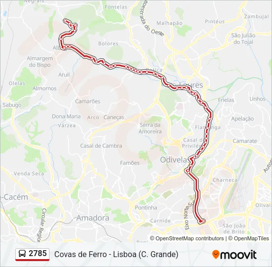 2785 Bus Line Map