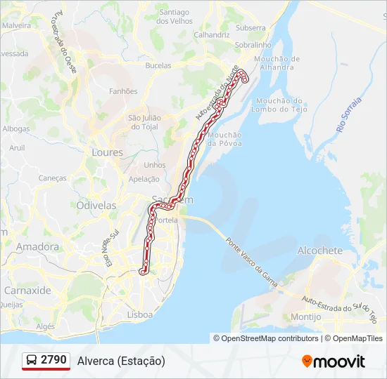 2790 Bus Line Map