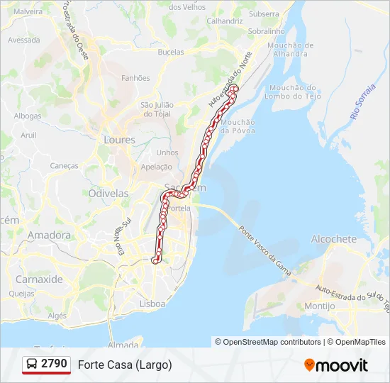 2790 Bus Line Map