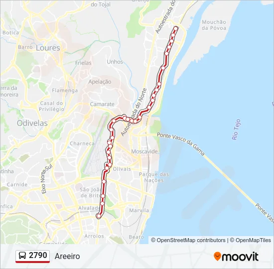 2790 Bus Line Map