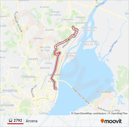 2792 Bus Line Map