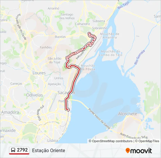 2792 Bus Line Map