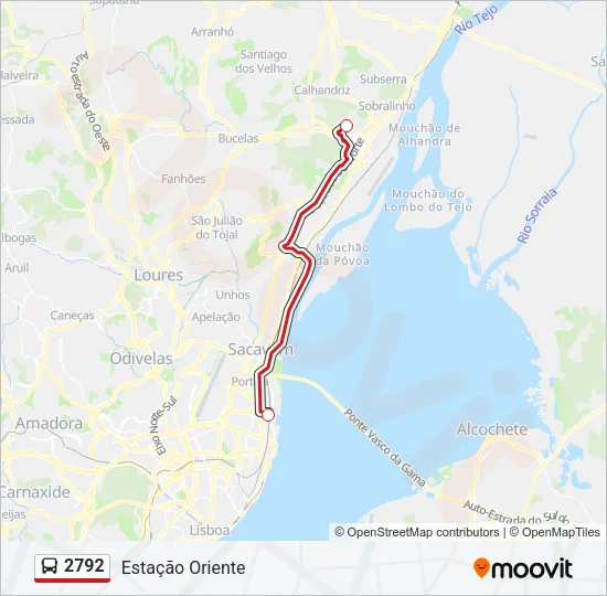 2792 Bus Line Map