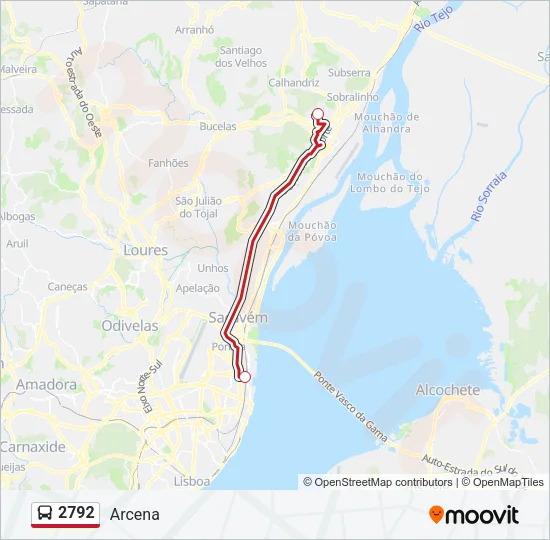 2792 Bus Line Map