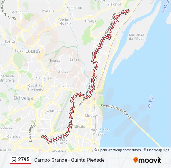 2795 Bus Line Map