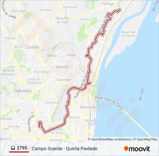 2795 Bus Line Map