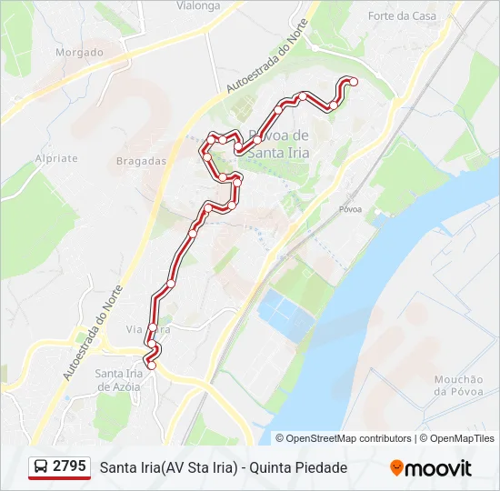 2795 Bus Line Map